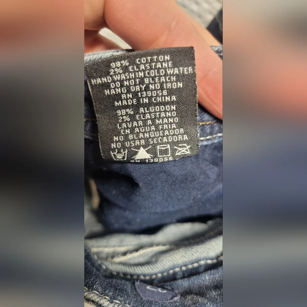 Grace Distressed Blue Jean Shorts - Picture 8 of 8